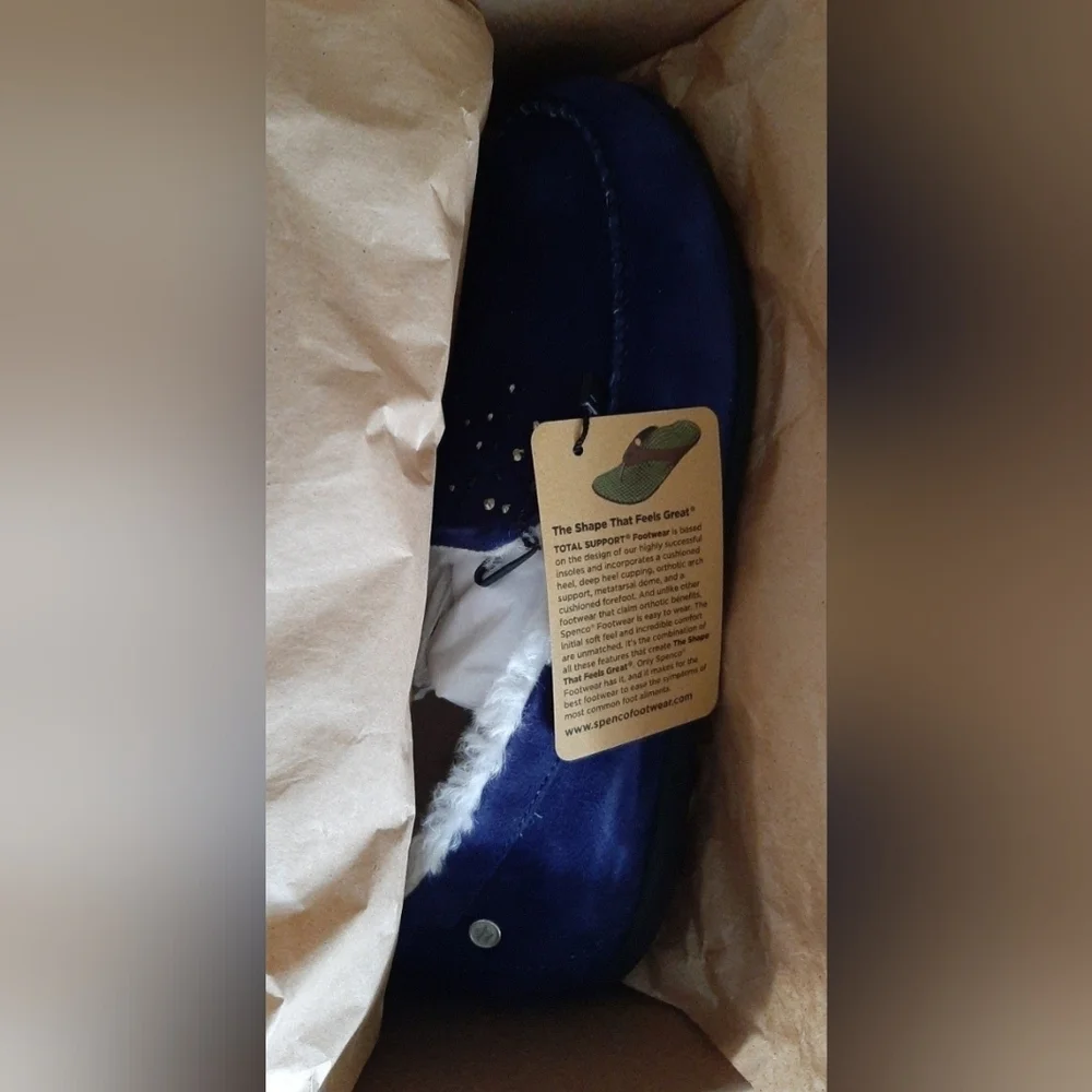 Women's Balboa Rhinestone Slipper Size 7D Navy color New in box